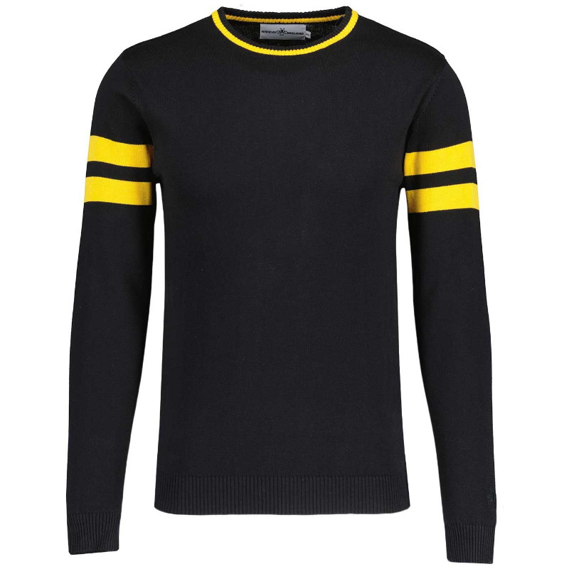 AtomRetro's tweet photo. New in from Madcap England.

The Columbia Sleeve Stripe Knitted Jumper.