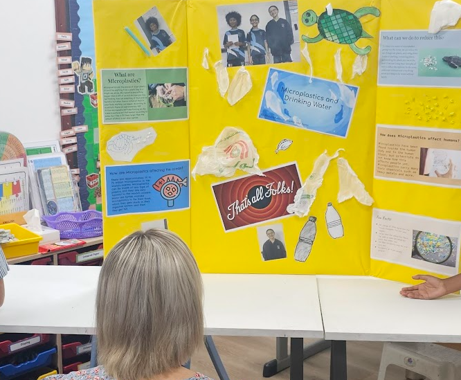 Having celebrated Earth Day this week, Y6 students presented their Earth Day Expos to their parents at school this morning. Thanks, Y6, for making the world a greener place, more free of plastic.