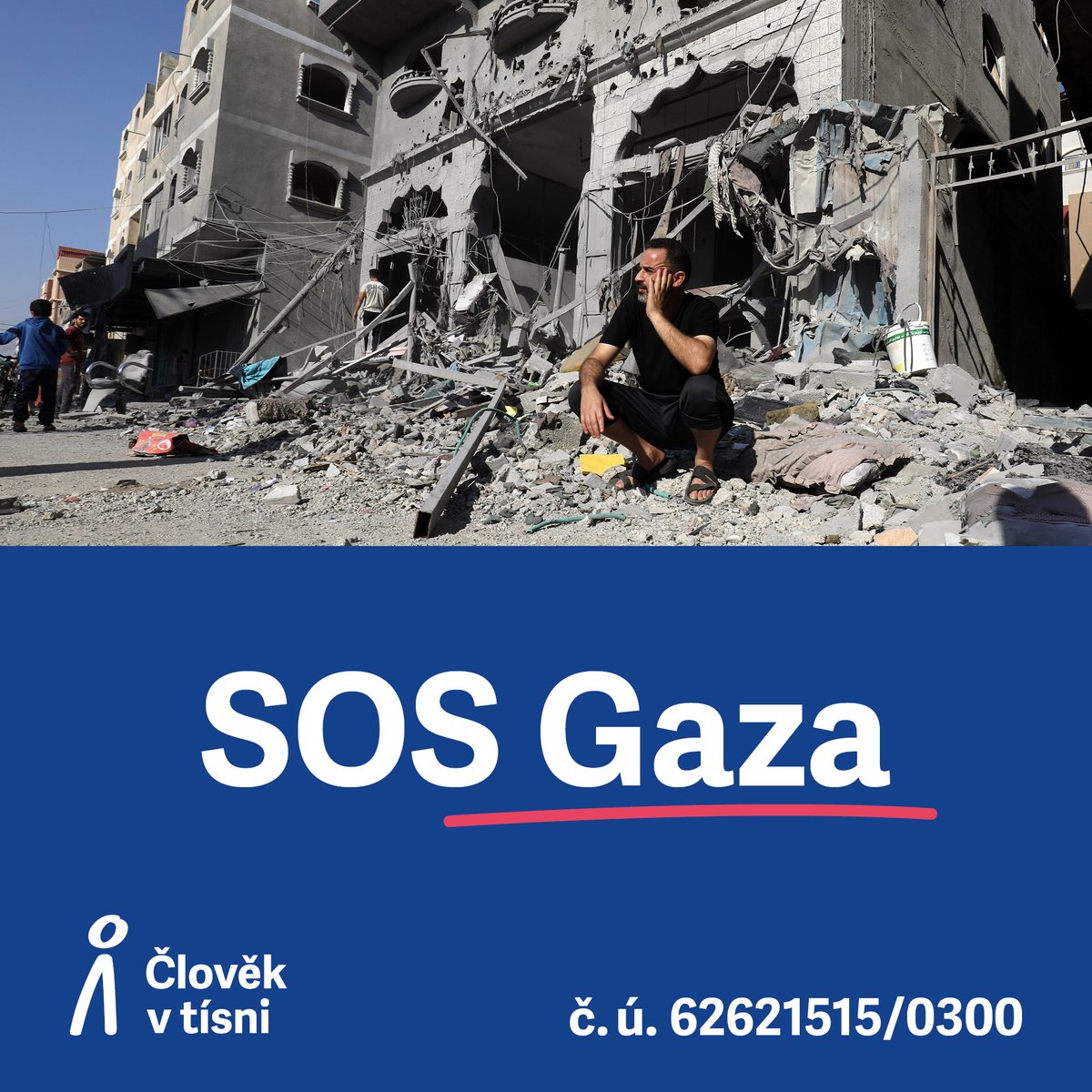 1/3
🆘 Vyhlašujeme sbírku SOS Gaza‼️ 
Situace v Gaze se stále zhoršuje. Civilisté, včetně žen a dětí, umírají při bombardování a nemají přístup k základním potřebám, jako jsou zdravotní péče, jídlo a nezávadná pitná voda.