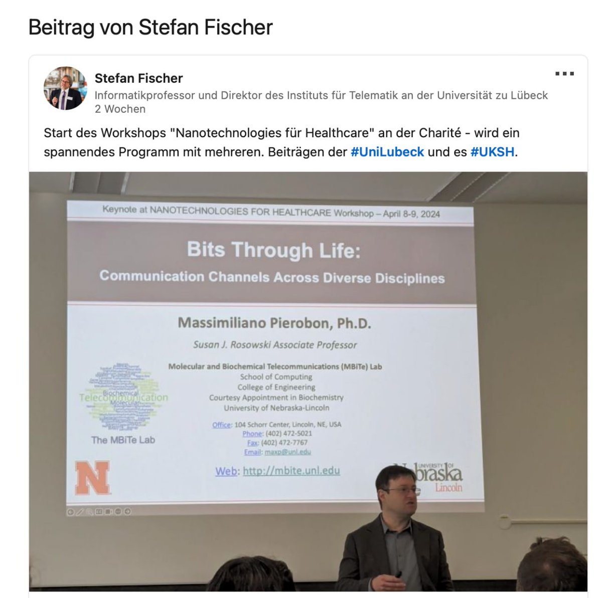 CorinneNokel's tweet photo. Computer Networking through the Human Body
Human Augmentation via Computer Engineering
'Bits through Life'
#MolecularCommunication
#MolecularCommunicationNetworks
Massimiliano Pierobon (former student of Akyildiz)
https://t.co/C9ph8UdvmX
https://t.co/owoNSj3gfn https://t.co/0E8TqKs4VD