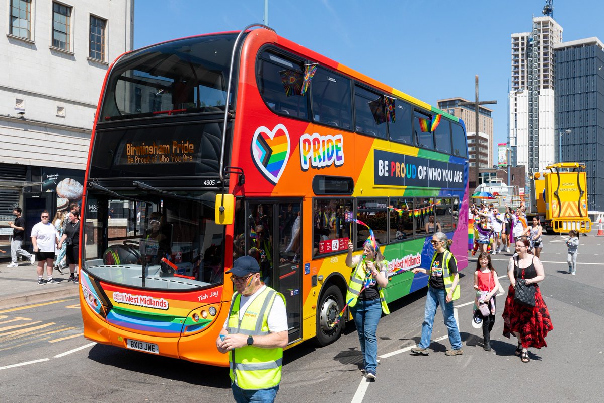 Only 1 month to go until @BirminghamPride 🏳️‍🌈 Who remembers our bus from last year? 😍 #BirminghamPride #NXWM