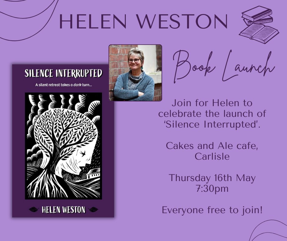 Author of 'Silence Interrupted', Helen Weston, will be holing a book launch at Cakes and Ale cafe in Carlisle on Thursday the 16th of May. 🔹Find out more about the event here: bookscumbria.com/silence-interr… 🔹Preorder the book here: troubador.co.uk/.../conte.../s…