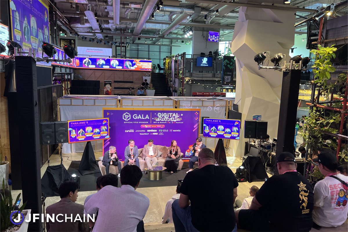 JFinofficial's tweet image. JFIN Chain พร้อมกับตัวแทนผู้พัฒนา Blockchain ของไทย ในหัวร่วมด้วย Bitkub Chain, TokenX, JIB ร่วมพูดคุยในหัวข้อ Thailand’s Blockchain Ecosystem ในงาน Digital Dreamland NFTs and Gamefis Thailand Festival อีก side event หนึ่งของ Southeast Asia Blockchain Week 

#JFIN #JFINChain