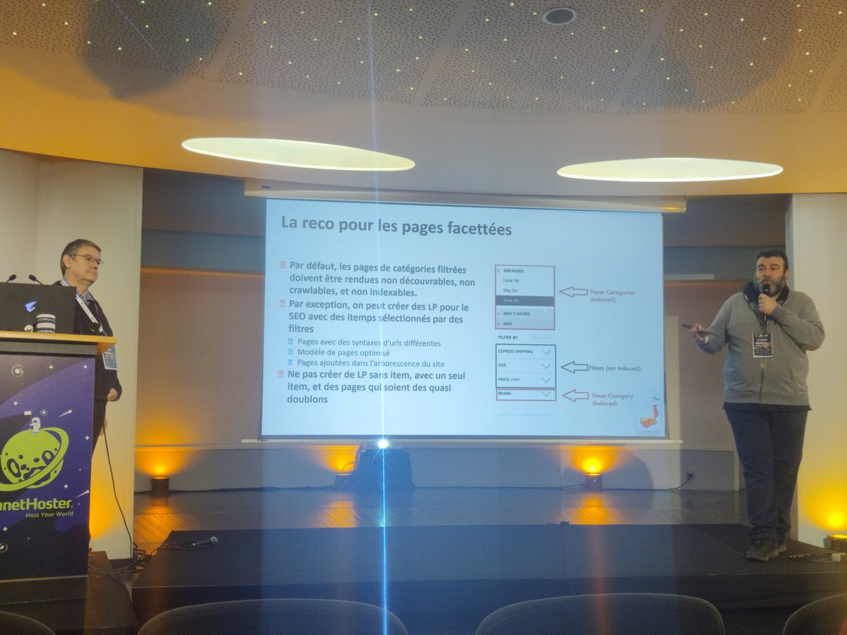 "Plus vous avez de caractéristiques sur les pages listes produits, moins vous avez besoin de textes SEO" etPhilippe Yonnet et Christophe Vidal => importance du partage des données issues des PIM/PCM/DAM  #SEOCAMPus #fepsem #ZOOMbyYOODA