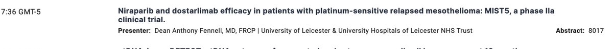 Delighted to see MIST5 is a rapid oral abstract. Well done @dean_fennell