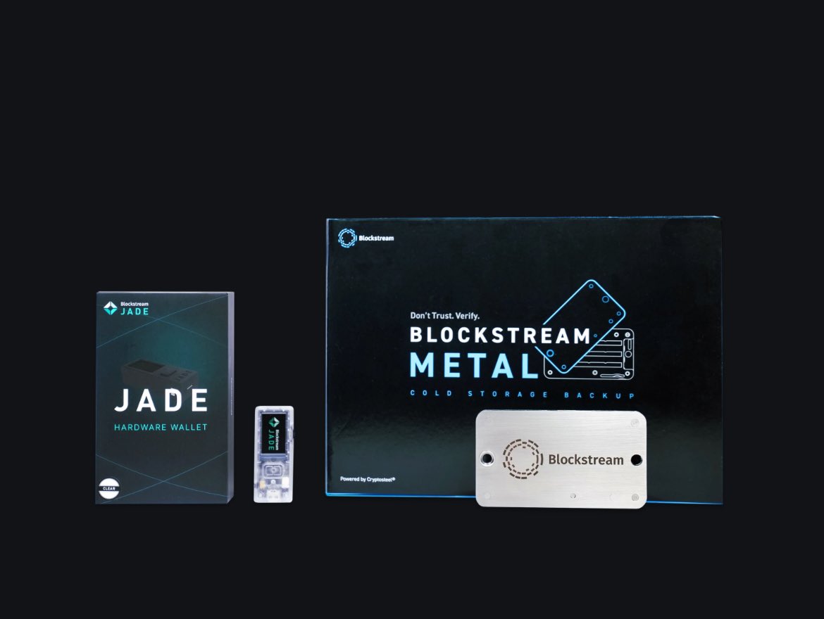 Get your coins off exchange to self-custody!

Hardwarewallet #Blockstream 
              #Jade 

  Coupon code: JOKHODL

-10% discount on all store hardware wallet and  metal backup

store.blockstream.com/jokhodl

#Hardwarewallet ⚡️

#Bitcoin…