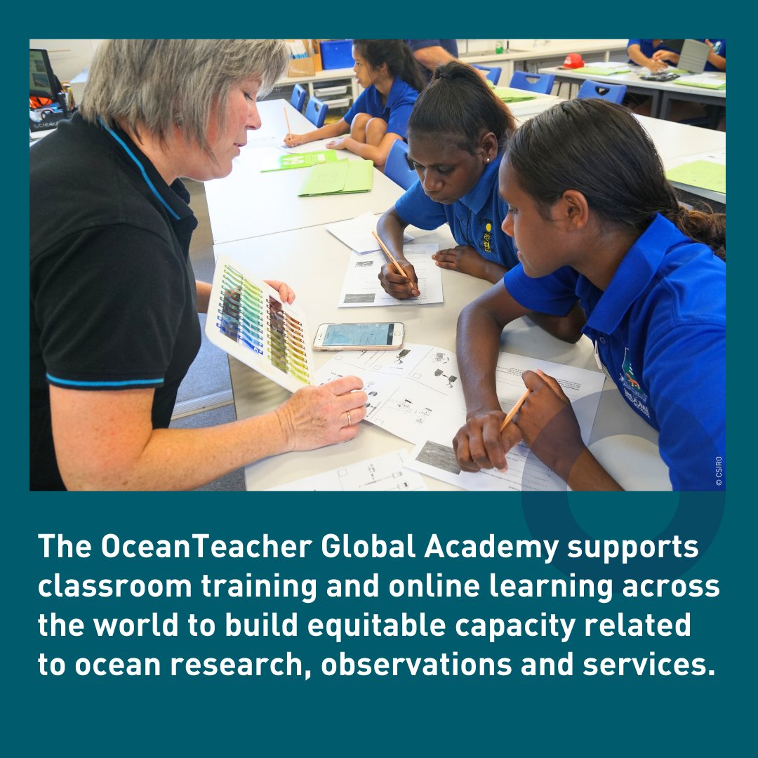 Ensuring capacity development and equitable access to data, knowledge and technology across all aspects of ocean science is an Ocean Decade priority. Led by @IocUnesco, @OceanteacherA is a global network of Regional Training Centres in ocean science: ow.ly/LvFt50RnPq9