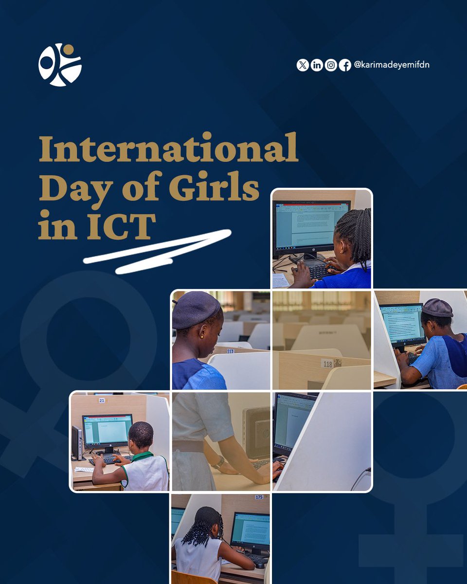 Happy #InternationalDayofGirlsInICT2024!  At #KAF we're empowering girls with digital skills for leadership roles in #STEM!  Girls' digital literacy = brighter future for all!  #DigitalLiteracy #GirlsInSTEM #InvestInGirls