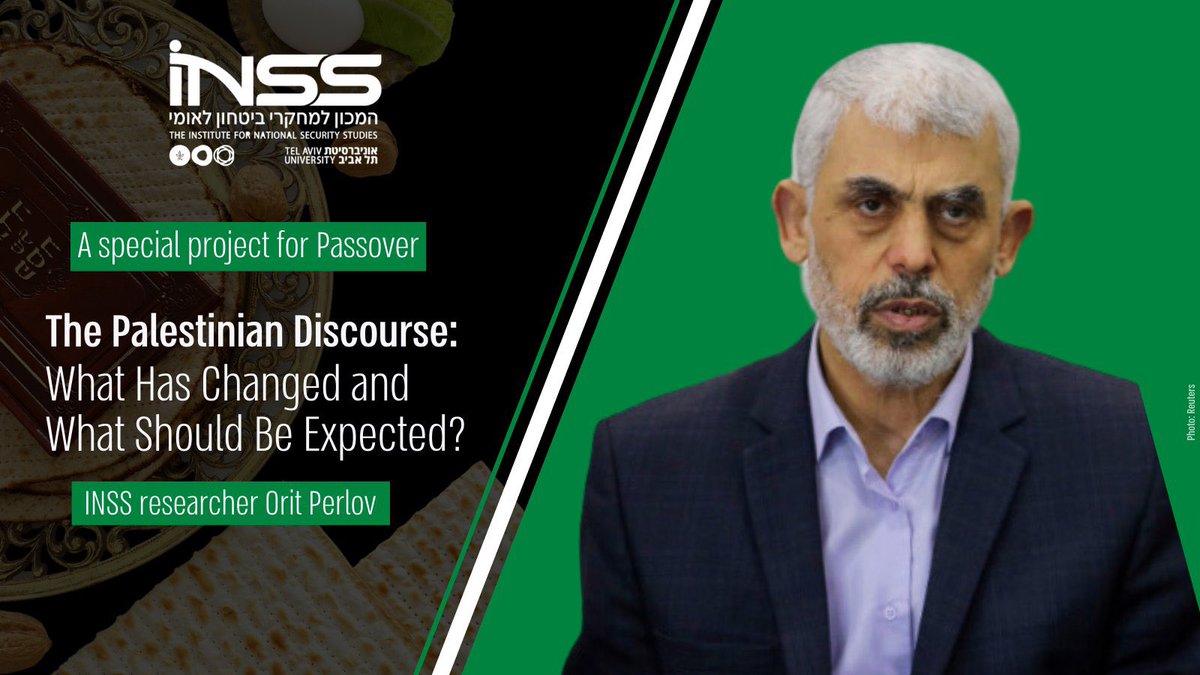 The Palestinian Discourse: What Has Changed and What Should Be Expected? @oritperlov, an INSS researcher, writes: Hamas is at a breaking point. When examining the Palestinian discourse on social media six months after the outbreak of the “Swords of Iron” war, one trend stands…