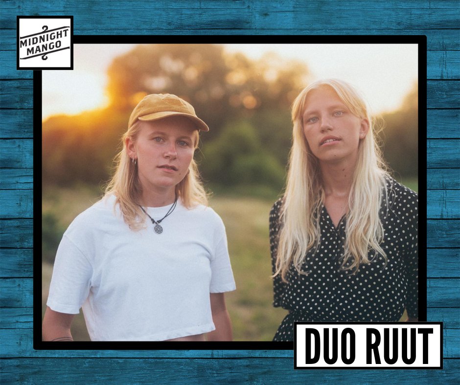 🎉 New Signing: Duo Ruut! A sound tied together by a single Estonian zither and two distinct voices. Inspired by Estonian heritage, they draw influence from both the beliefs of different cultures and their own contemporary songwriting. For UK and IE : richq@midnightmango.co.uk