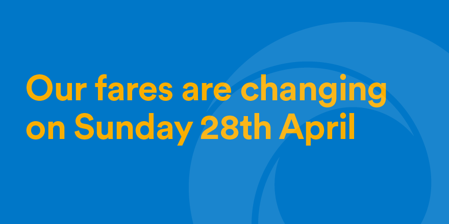 We are changing some of our fares from Sunday 28th April 2024. Single journeys will continue to cost no more than £2 and the 1 day AnyBus Adult Ticket will remain at £5. You can view the information here 👉🏼 stge.co/4bcHv3A
