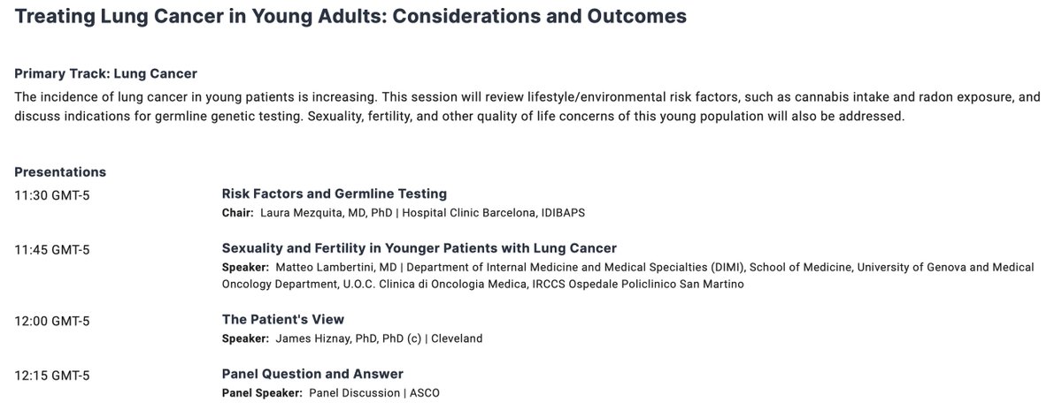 Lung cancer in young adults. Im really pleased to see #ASCO24 will be focusing on this increasingly important subject. There are so many complexities.