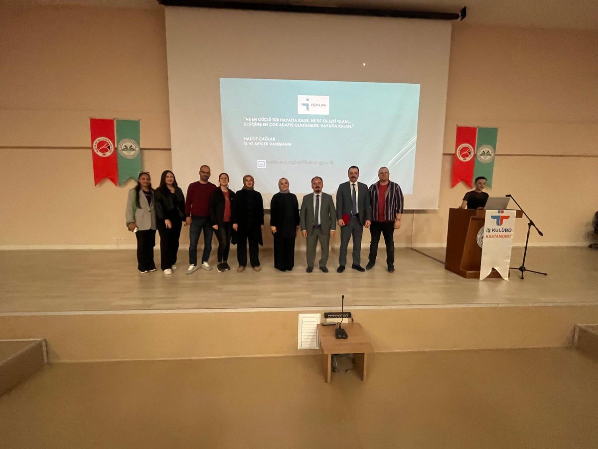 IskurKastamonu's tweet photo. Kastamonu Çalışma ve İş Kurumu İl Müdürlüğü ve Kastamonu Üniversitesi Tosya Meslek Yüksekokulu işbirliğinde 24 Nisan 2024 tarihinde “İş Arama Becerileri” kapsamında etkinlik gerçekleştirilmiştir. Programa Tosya Meslek Yüksekokulu Müdürü Dr. Öğr. Üyesi Mehmet KARAMANOĞLU+++ https://t.co/rtGCAE2TOm