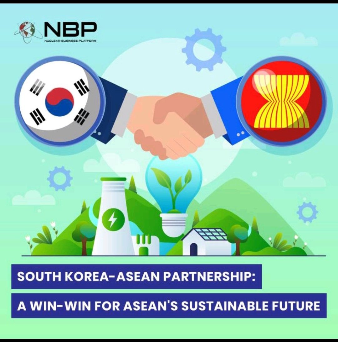 #ASEAN strives to decarbonize amid surging energy demand. Strong partnerships are vital. 🇰🇷 #SouthKorea & ASEAN, with Korea's global expertise & ASEAN's economic growth, are natural allies for shaping a sustainable #future. More info👉nuclearbusiness-platform.com/asia/market-ov… #asia #smr…
