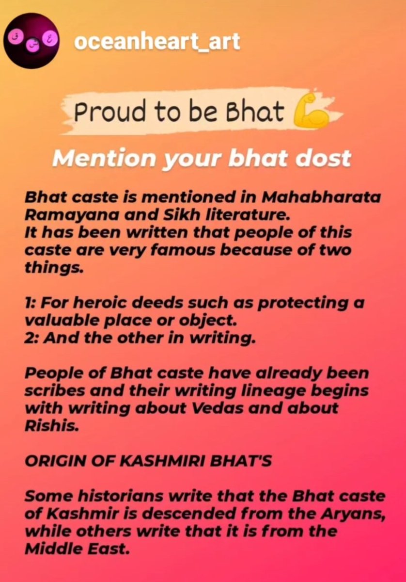 BSuhail1920's tweet photo. It means that the ability in me
to write and the spirit of bravery is inherited from my legendary ancestors.💪
#Mentionyourbhatfriend
#bravery #proud #writers https://t.co/VAjrUQegMo