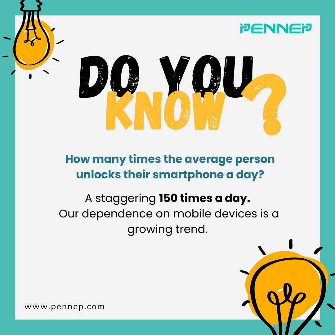 '150 unlocks a day?' 📷 Our smartphone addiction is real!
Follow PENNEP more eye-opening Facts. 📷
@apple @samsung @nokia @motorola
#smartphone #smartphoneaddict #technews #addiction #mobilephone #smartphones #selfcare #awareness #doyouknow #facts #fact #amazingfacts #PENNEP