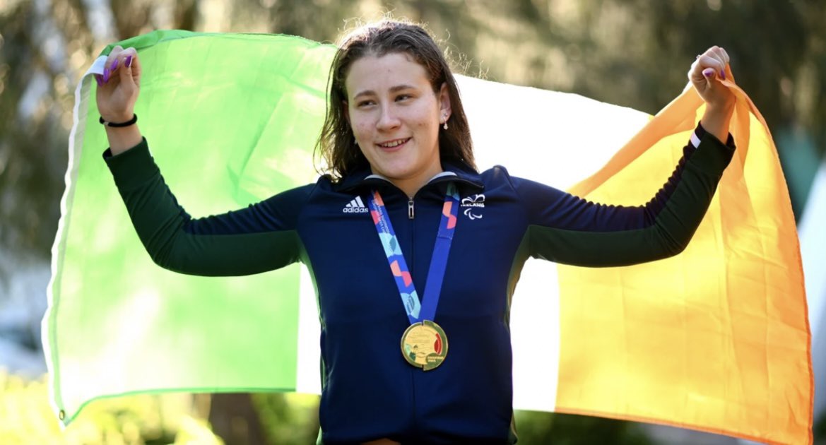 Congratulations to Róisín Ní Riain who has won gold at the 2024 European Para Swimming Championship in Madeira in the 100m backstroke 🏅🇮🇪👏