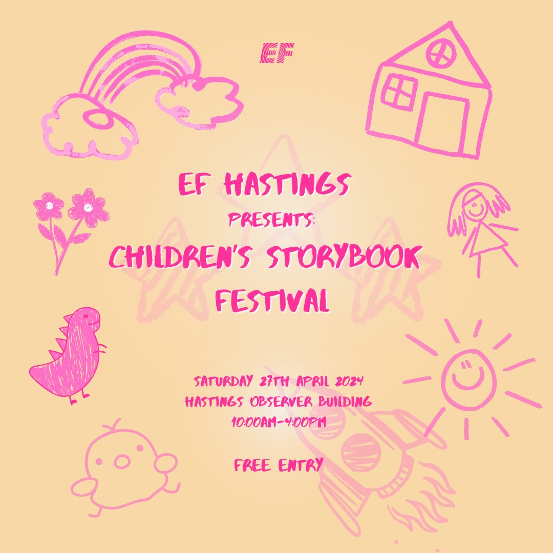 EF Hastings presents: Children’s Storybook Festival 27 APRIL @ 10:00 AM – 4:30 PM An event filled with story readings, soft play, dress up corner, arts, crafts, free books, snacks and more. FREE entry. More info here: efhireme.my.canva.site/storybookfesti… #hastingseastsussex #whatson