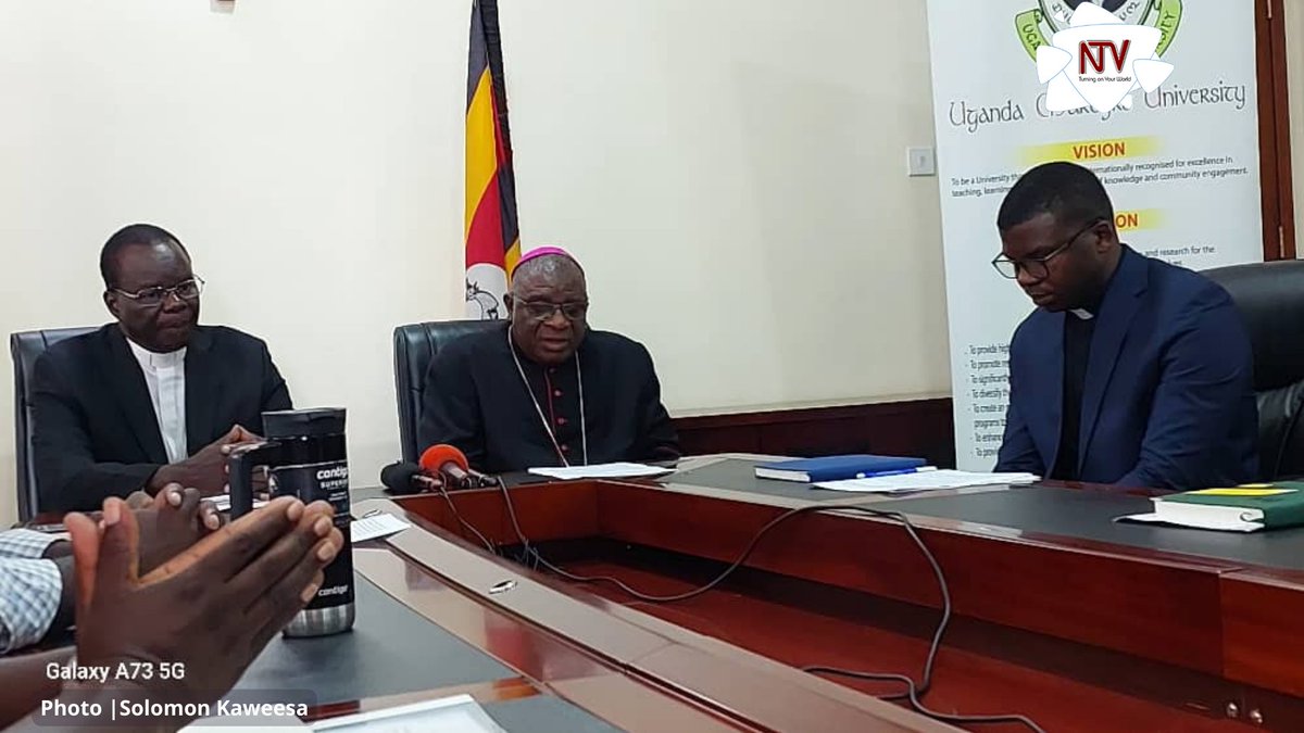 Archbishop of Kampala Paul Ssemogerere and Gulu Archbishop-elect Raphael Wakorach briefed the press today on the church's plan to return the relics of the Uganda Martyrs for an exhibition. The move, headed by Uganda Martyrs University, aims to honor the martyrs' legacy. #NTVNews