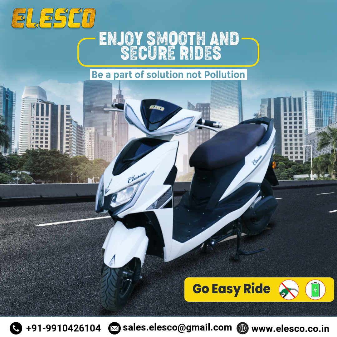 🤗Enjoy Smooth And Secure Rides | 𝑩𝙚 𝙖 𝙥𝒂𝙧𝒕 𝒐𝙛 𝙨𝒐𝙡𝒖𝙩𝒊𝙤𝒏 𝒏𝙤𝒕 𝑷𝙤𝒍𝙡𝒖𝙩𝒊𝙤𝒏 ✅😎

📲: +91-9910426104
🌐: elesco.co.in
📧: sales.elesco@gmail.com

#ElescoElectric #ChargeAndRide #FutureOfMobility #ElectricRevolution #EcoFriendlyCommute