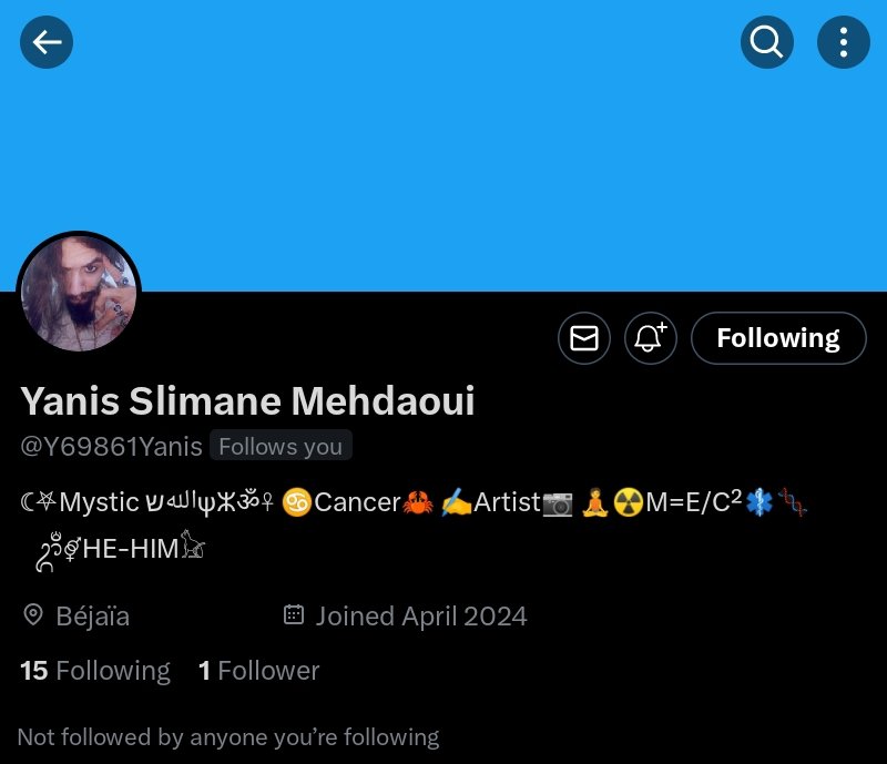 Please everyone go follow my dearest friend @Y69861Yanis 🖤🖤🖤🖤