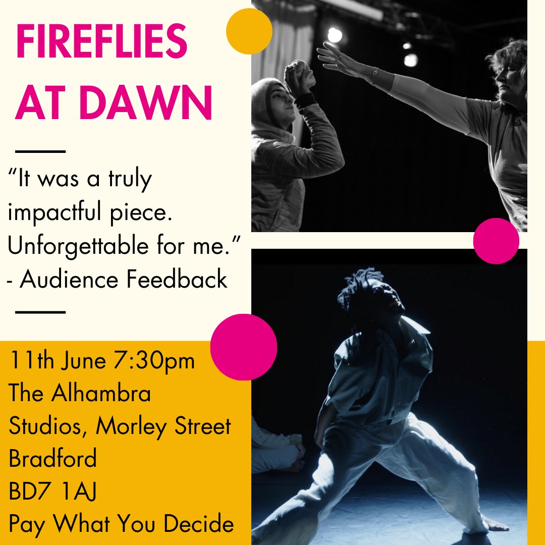 Fireflies at Dawn 🌙
Tuesday 11th June | 7.30pm | The Alhambra Studios | Pay What You Decide
Step into the depths of darkness with us, where every step is a dance of connection. We invite you to embark on a journey of discovery.
Tickets in our bio!
#KalaSangam #AlhambraStudios