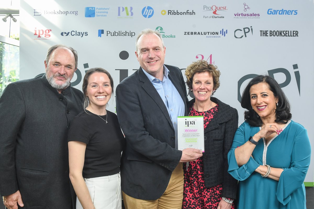 Well done to Heartwood Publishing, the @RibbonfishTeam Specialist Consumer Publisher of the Year at the 2024 Independent Publishing Awards! bit.ly/ipa24winners #ipa24