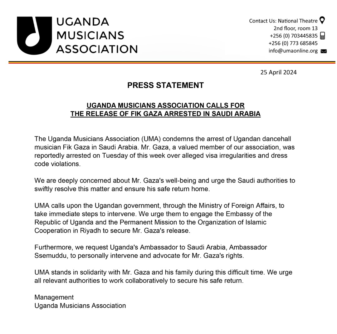 UGANDA MUSICIANS ASSOCIATION tweet media