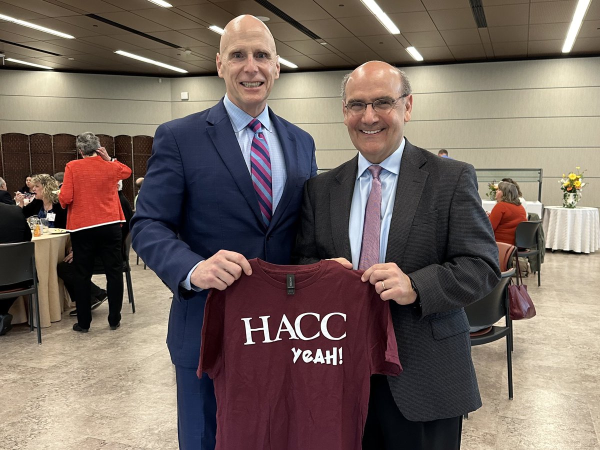 Looking forward 2 expanding & deepening @HACC_info partnership w/ Robert luliano, president, and @gettysburg for the benefit our our students @Gburg_Times #HACCyeah