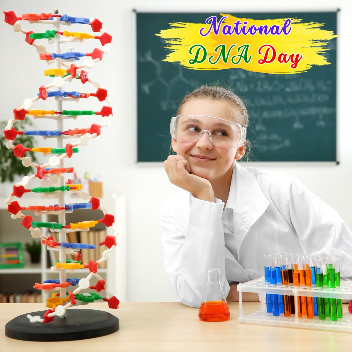 🧬 Happy National DNA Day! Did you know that on this day in 1953, the iconic double helix structure of DNA was discovered? 😀 It isn't just about celebrating the past—it's about shaping the future of healthcare! 💪 Take part in health research registerforshare.org