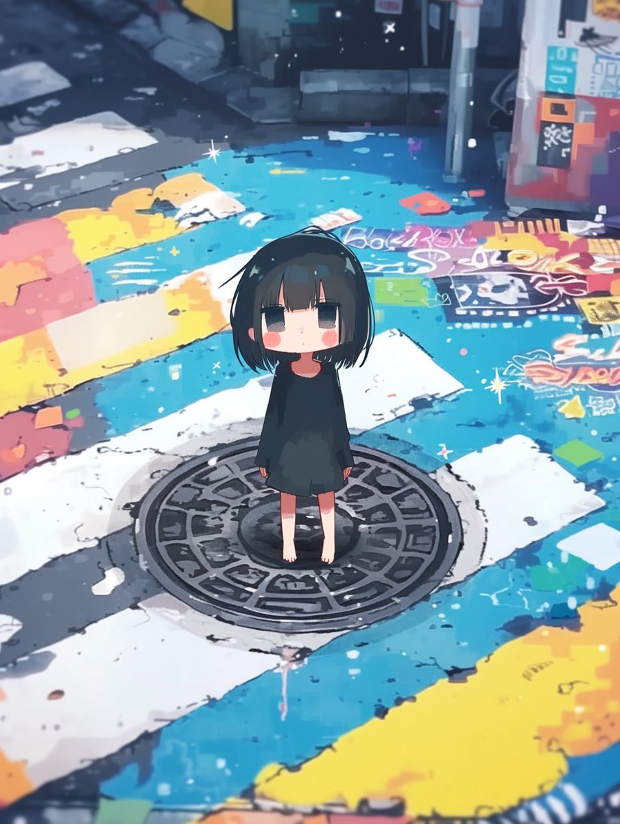 sentakusound's tweet photo. マンホールの妖精 https://t.co/WlkSI3Xzo7