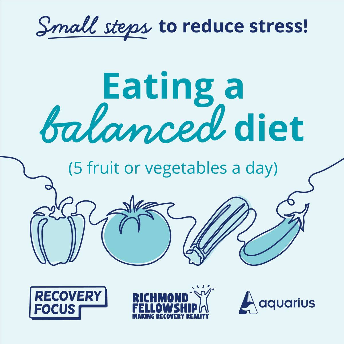 Stress reduction starts with what we eat and how we look after our bodies 🍎 Cortisol - 'the stress hormone' - can be regulated through eating healthy foods, fruits and vegetables! #StressAwarenessMonth #LittleByLittle