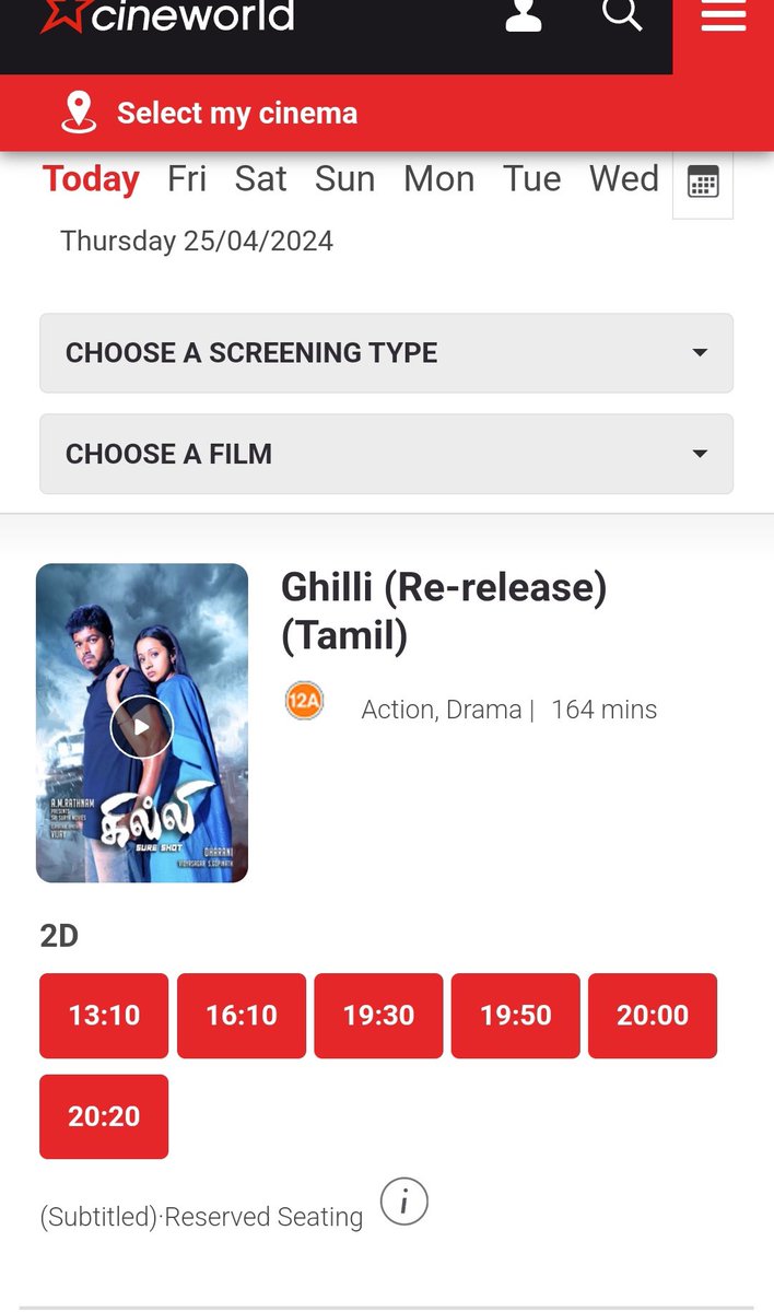 Record breaking opening for #Ghilli in UK 🇬🇧 THALAPATHY VIJAY FORT 🥳 #GhilliReRelease