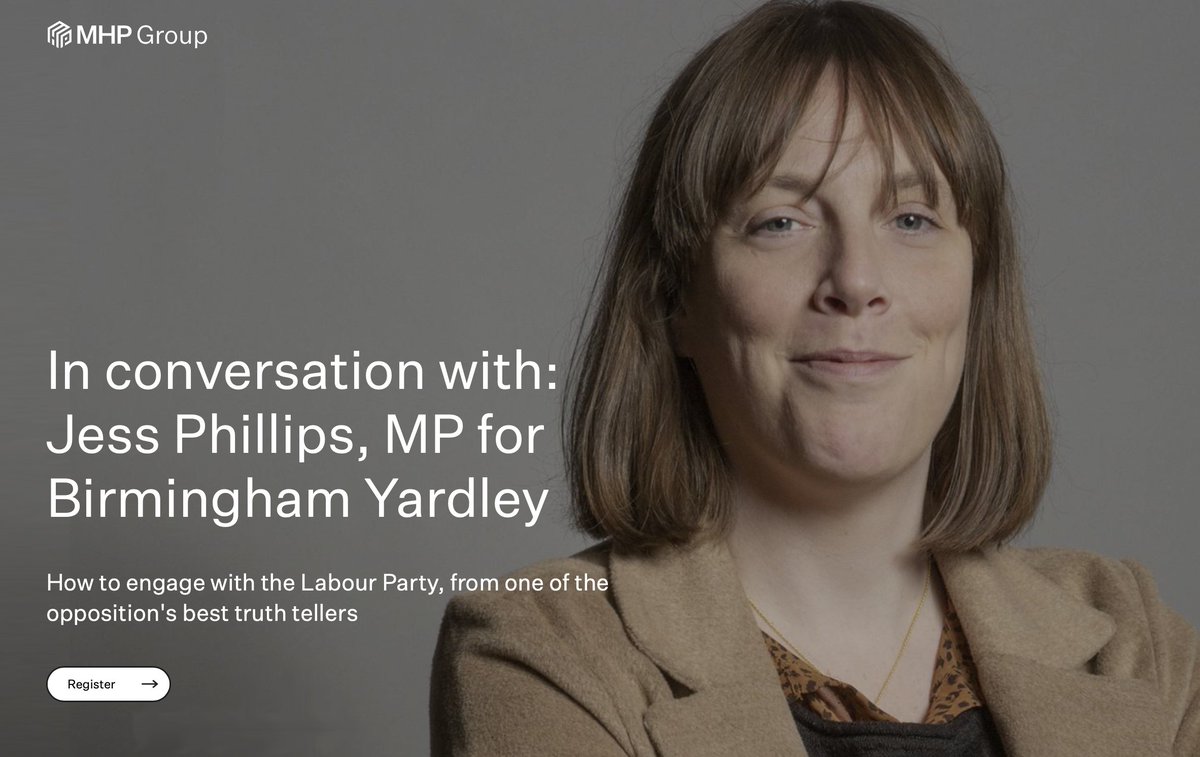 We are pleased to welcome Jess Phillips, Labour MP for Birmingham Yardley for our next 'In Conversation With' event. In the session, Jess will share insights from her time in Parliament, her impactful work in tackling domestic violence, and her views on Labour's progress and…