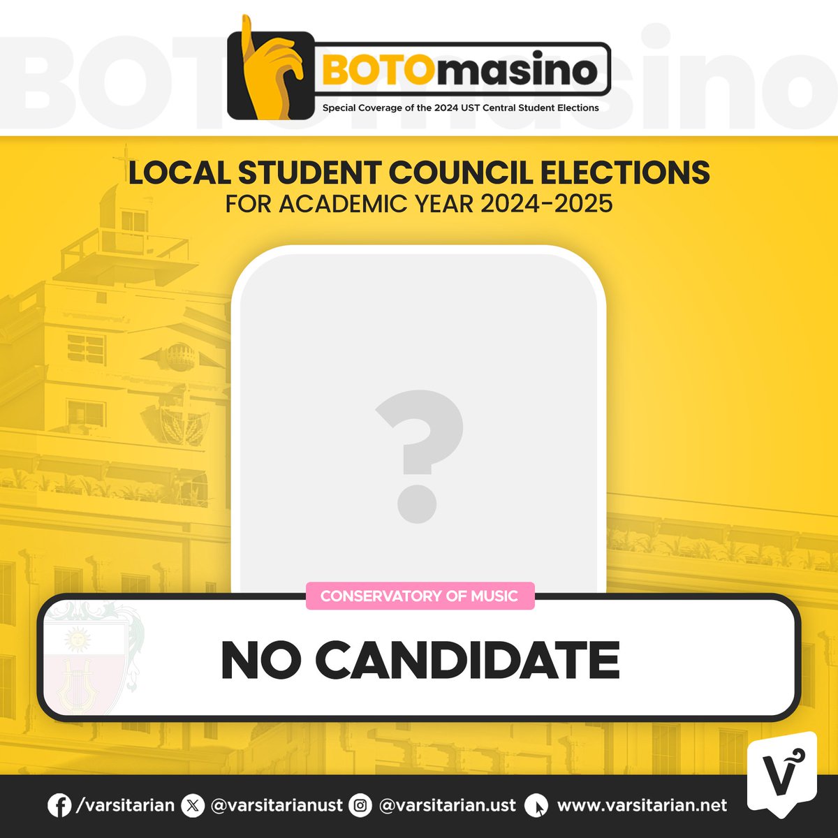 varsitarianust's tweet image. College of Information and Computing Sciences, Faculty of Medicine and Surgery, Conservatory of Music and College of Nursing