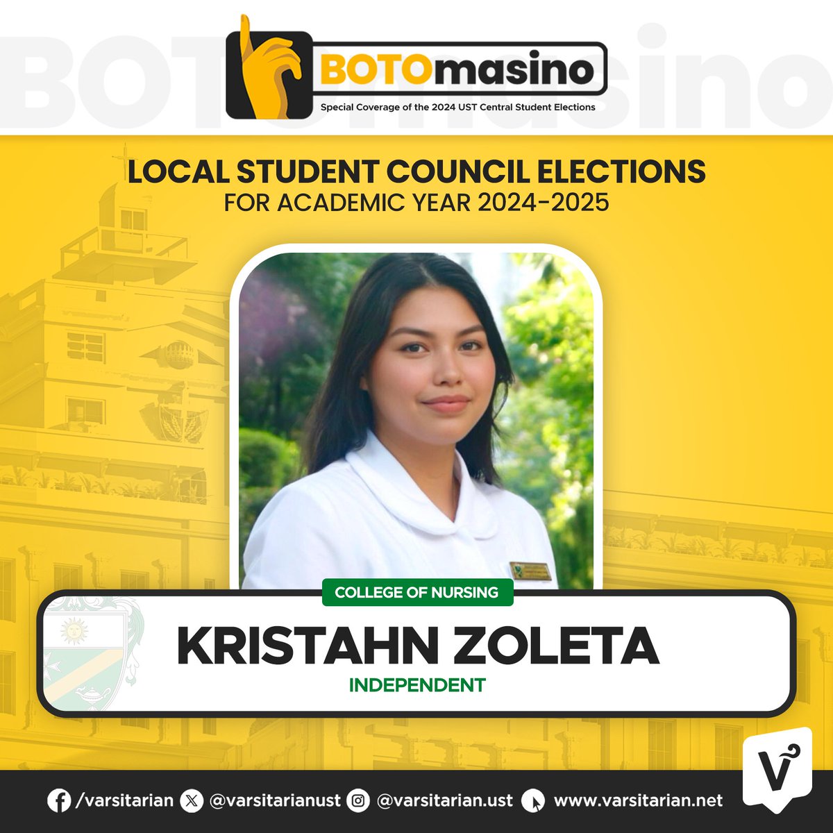 varsitarianust's tweet image. College of Information and Computing Sciences, Faculty of Medicine and Surgery, Conservatory of Music and College of Nursing