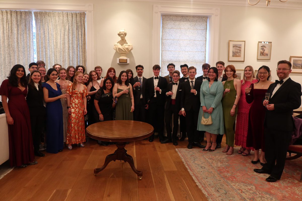 A joy to have our first proper choir formal last night and enjoy an amazing meal, created by the cracking chefs at @SomervilleOx without any singing in the midst of it!