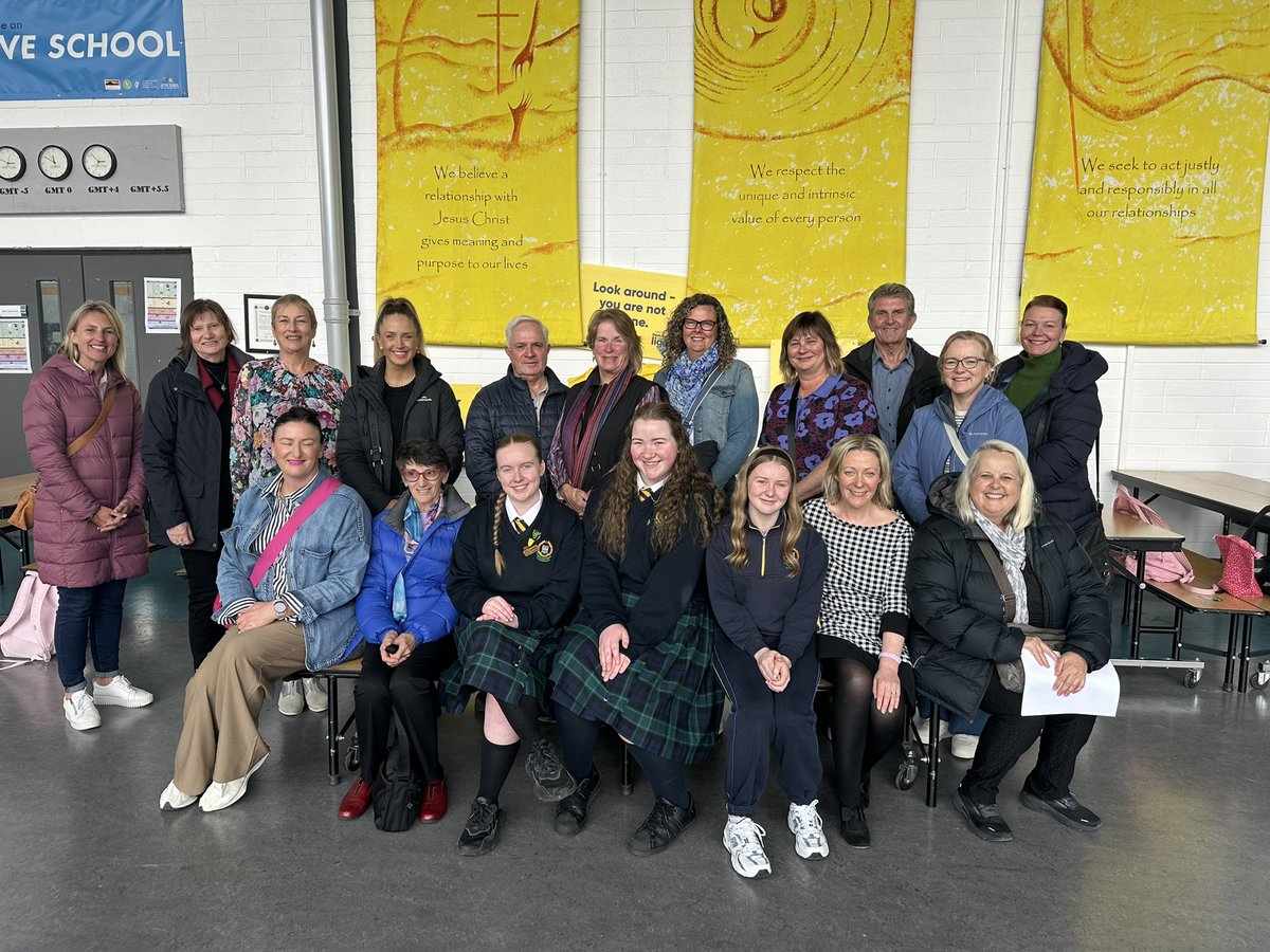 Our pilgrimage #NEAA2024Pilgrimage continues with a wonderful student lead visit to @Colaistebride thank you for your hospitality @mslawlordeputy @mariettk