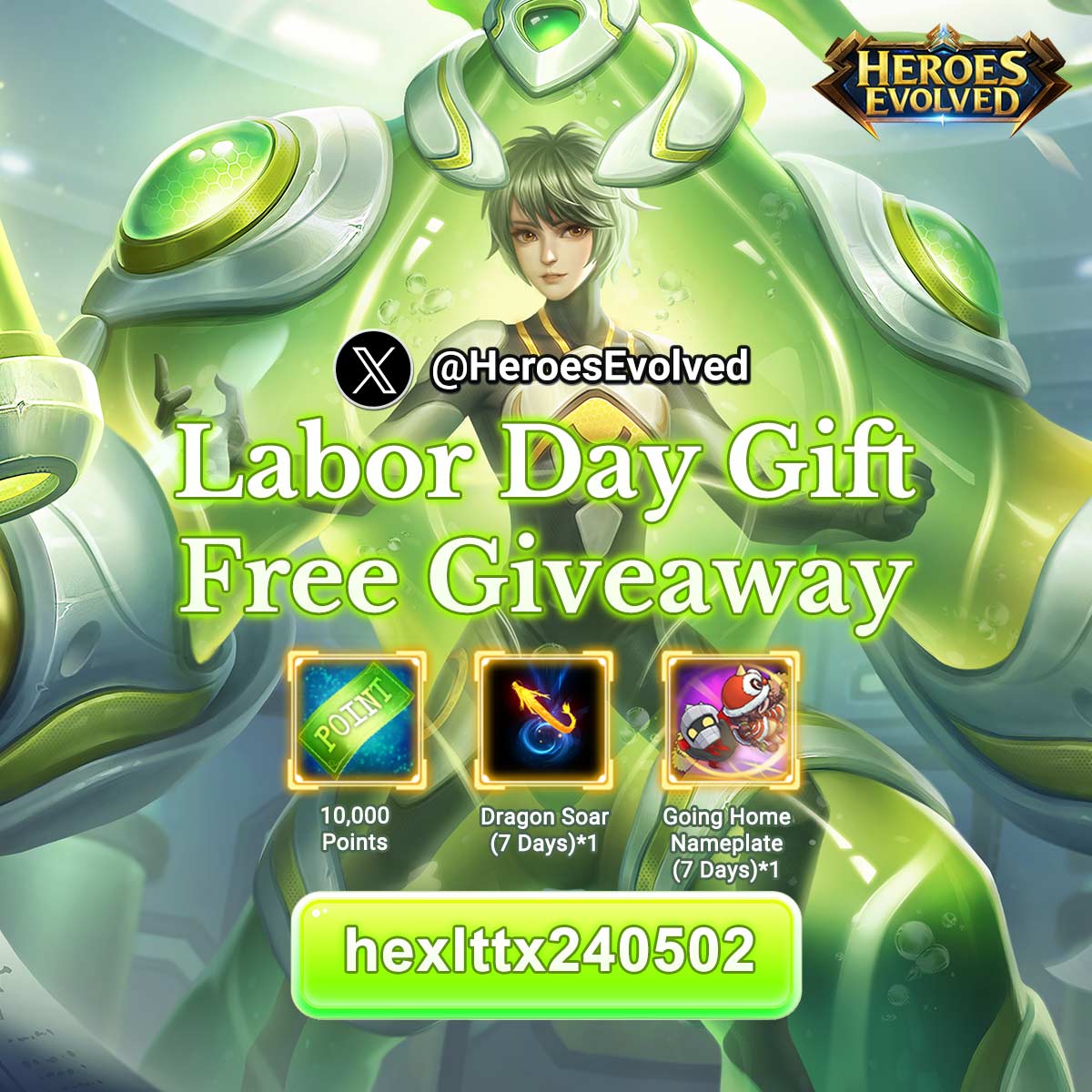 Claim your free Labor Day gift! 
#HeroesEvolved #FreeGift #Thursday #LaborDay