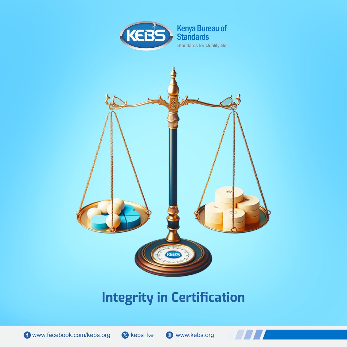 Our priority at @KEBS_ke is to uphold impartiality in all our certification initiatives. We place a strong emphasis on maintaining fairness and objectivity. #KEBSIntegrity #CertificationExcellence #SystemCertification #QualityMatters