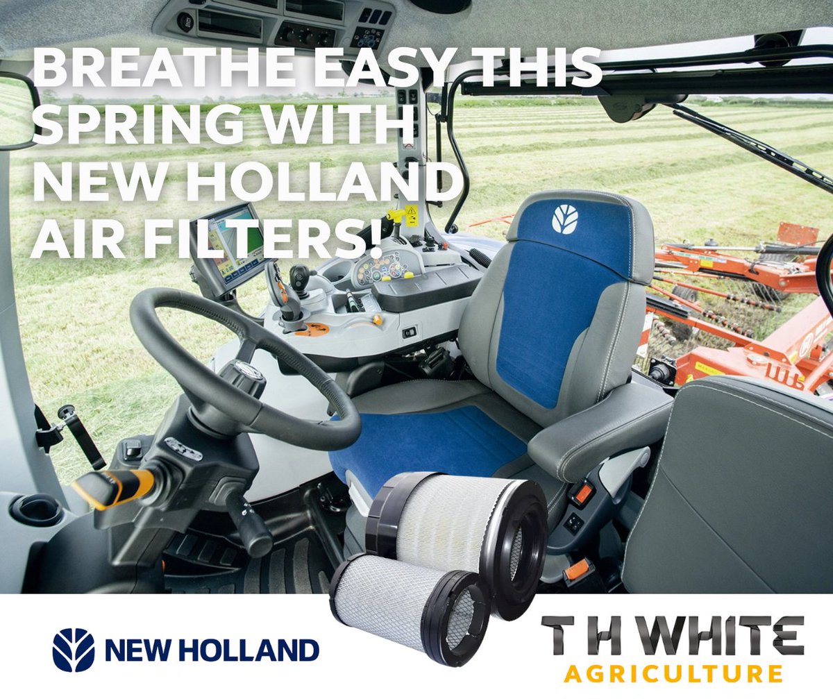 Breathe Easy with Genuine New Holland Air Filters!

Equip your T7, T6, T5 & T4 models with true New Holland air filters. Genuine parts mean genuine performance! 🚜💚

thwhiteagriculture.co.uk/contact-us/  

#NewHolland #Agriculture #Farming #FarmingUK #BritishFarming #AirFilters #Parts