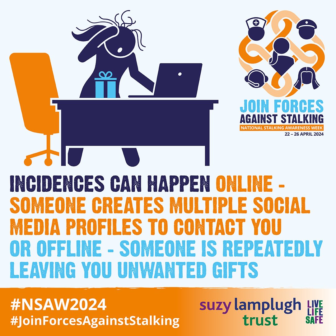 Stalking and harassment are serious crimes that have a devastating effect on the lives of victims and their friends and family. We are committed to doing everything possible to bring offenders to justice and protect victims #NSAW24 #StandingAgainstStalking