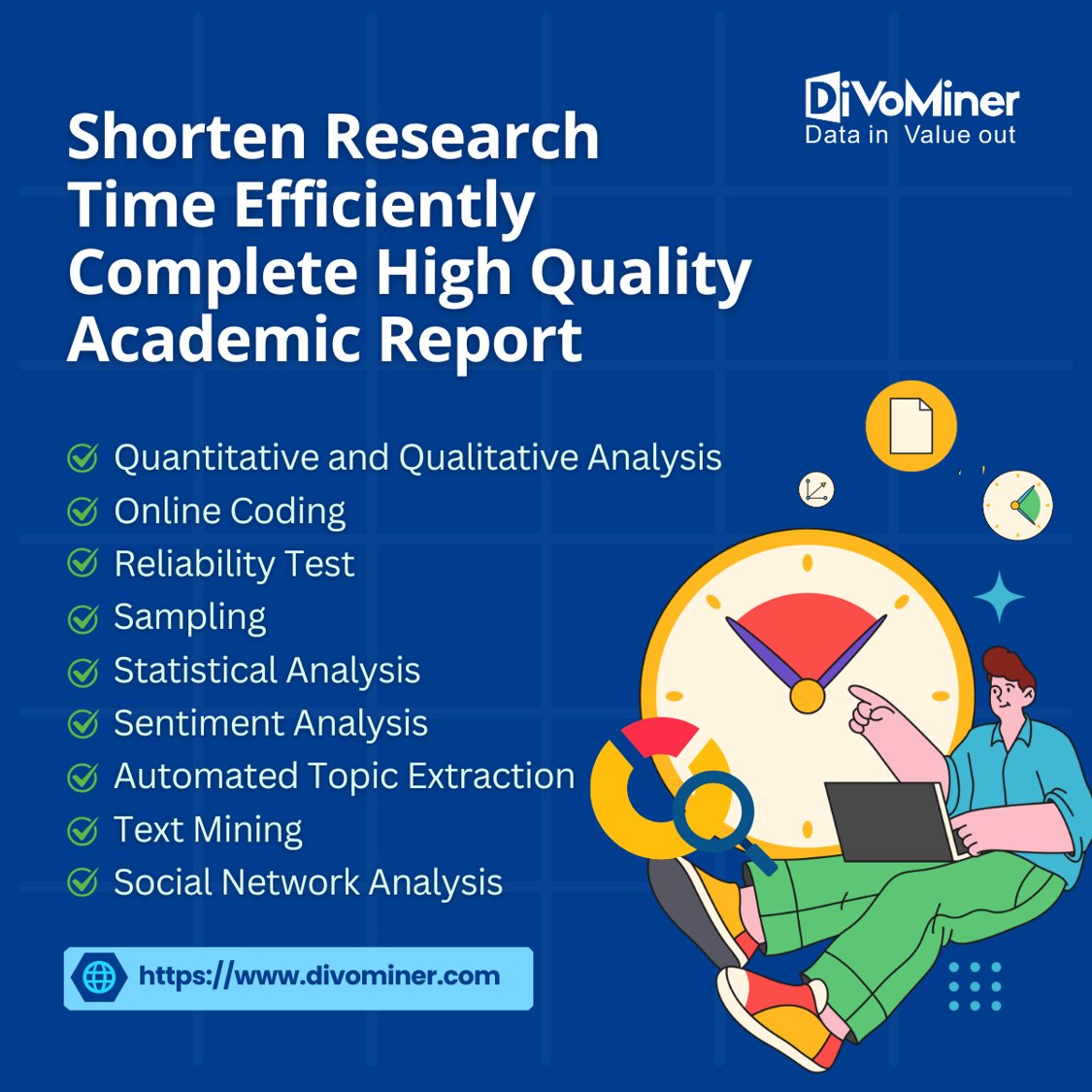 DiVoMiner serves as a tool for teaching research methodologies, empowers students to enhance their research skills and successfully complete their academic papers.

Register for free: divominer.com

 #DataMining #essaywriting #ResearchTools #AcademicResearch #DiVoMiner