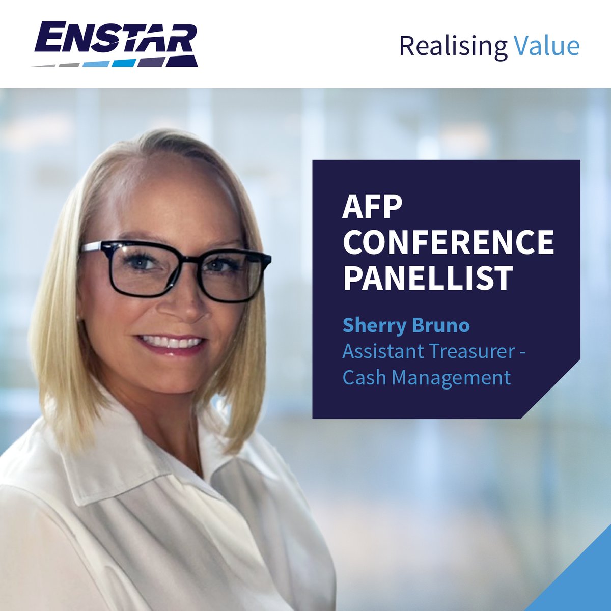 Today, Sherry Bruno (Assistant Treasurer – Head of Cash Management) will be sharing her insights on effective cash management and the short-term investment strategies we have put in place at The NEAFP (New England AFP) conference. Good luck to all the panellists! #Panellist