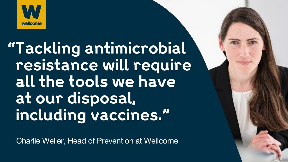 wellcometrust's tweet photo. The saying goes, "prevention is better than a cure".      

But how do you prevent drug-resistant infections?       

Vaccines could help 💉⤵️ [1/3] #WIW2024 https://t.co/x14JWWcURn
