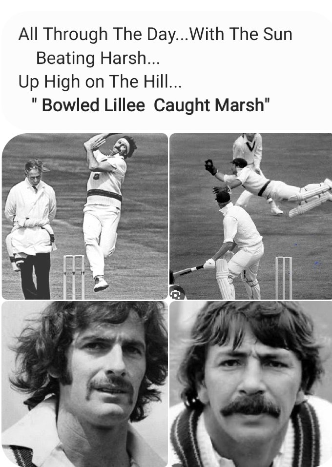 PaulBar85207072's tweet photo. A Time For Reflection...
 Remember These Champions.
#Lillee
#Marsh
#Australiancricket https://t.co/lbiAfBojwW