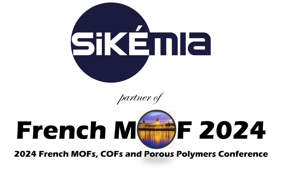 The 2024 French #MOFs conference to be held in Lyon 10-11th June is very thankful to @SiKEMIA_SAS #synthesis #buildingblocks for its support! Stay tuned for further announcements. #porousmaterials frenchmof2024.sciencesconf.org