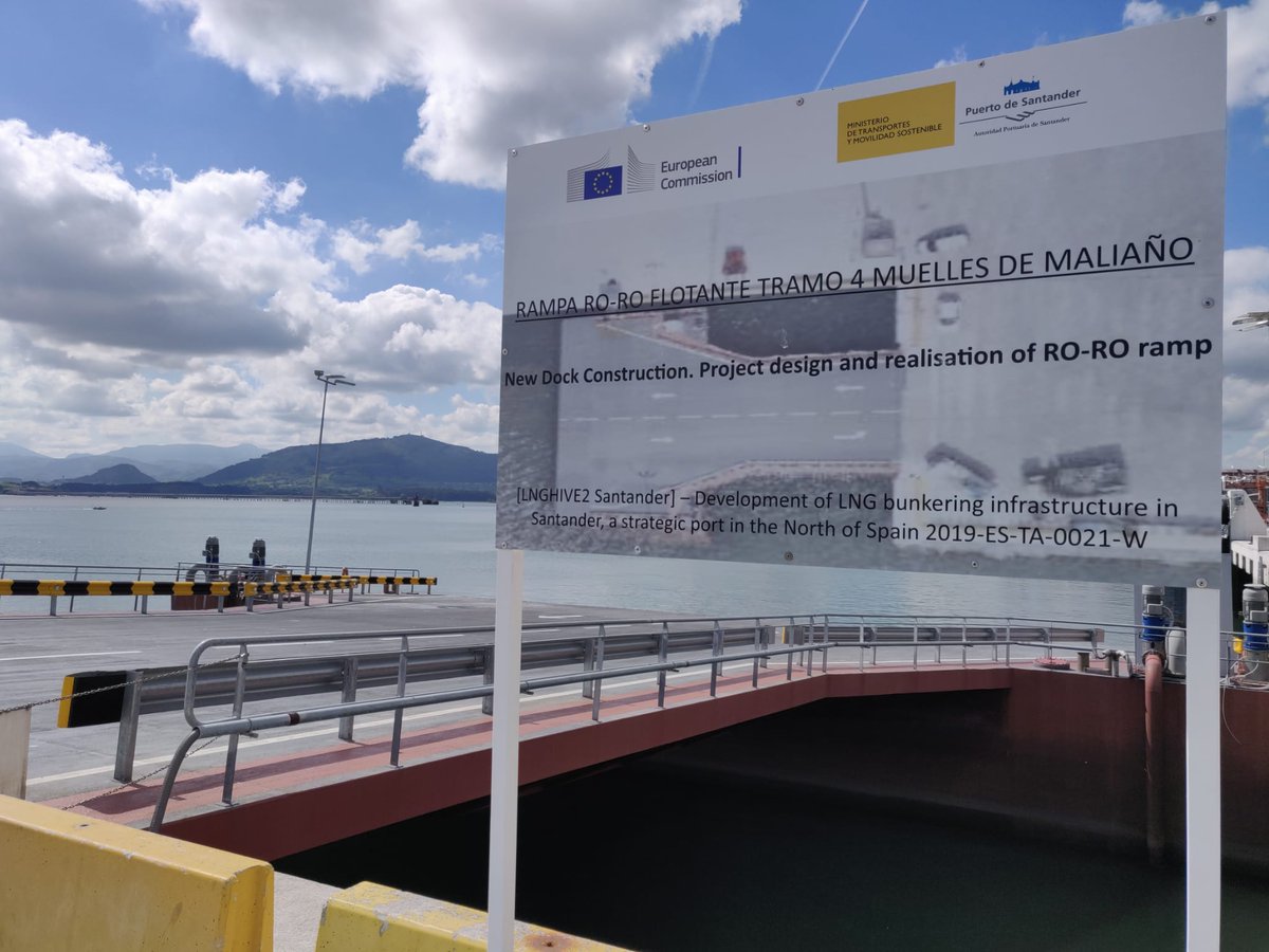 Boosting #LNG uptake in the #maritime sector in #Spain through the LGN Hive 2 #EU #CEFTransport programme. We visited #Sagunto, #Barcelona and #Santander to check on the progress of works that will help #decarbonise the sector and help deliver the #EUGreenDeal.