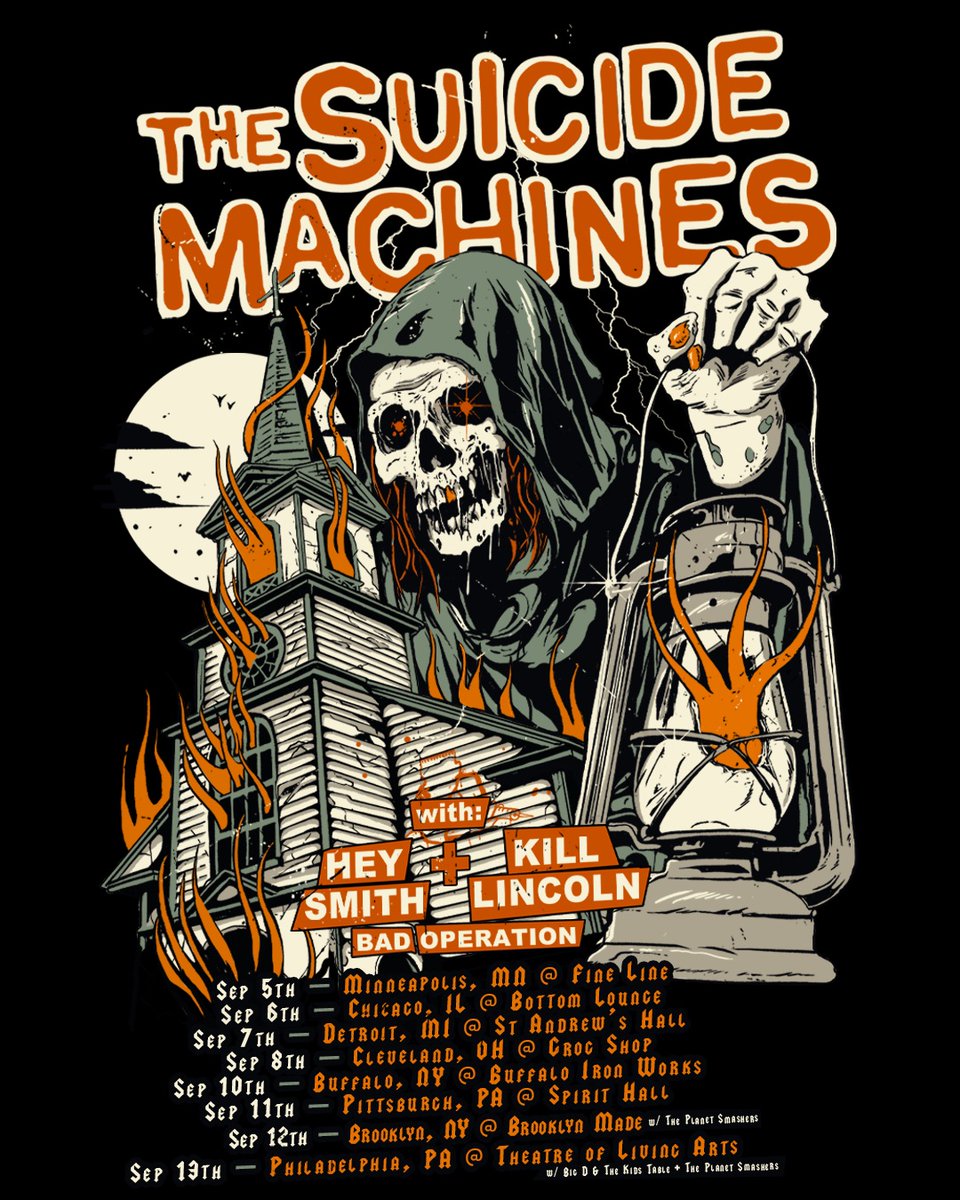 【BIG NEWS!!】 Our US Tour has been revealed!! This fall, we’re going to support The Suicide Machines with our mate Kill Lincoln!! We really appreciate everyone involved and supported making this happen. This is not all. More to come. @TSMDetroit @KillLincoln @BAD_OPERATION_