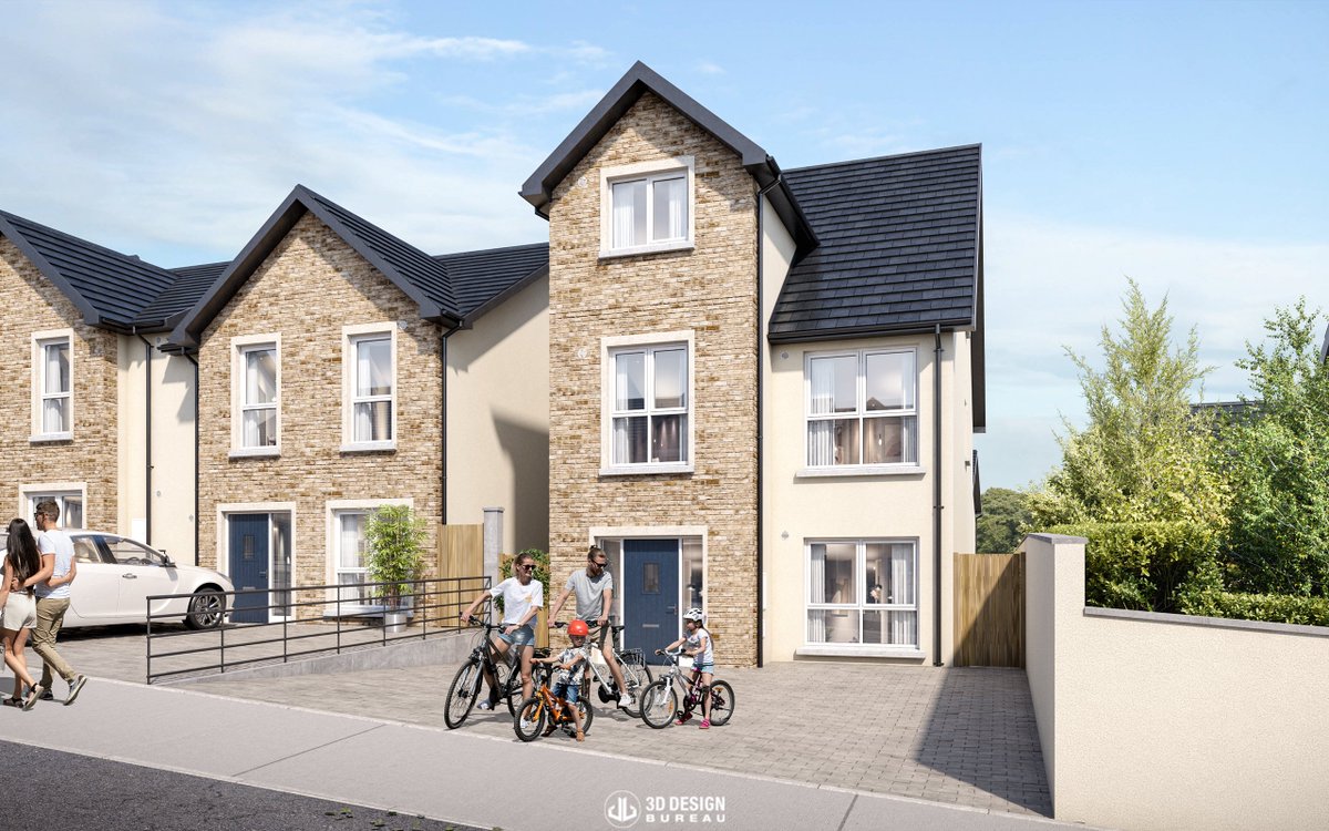 Here are some new computer-generated images we produced for the Deerpark residential development in Co. Wexford. The 191-unit scheme is currently underway